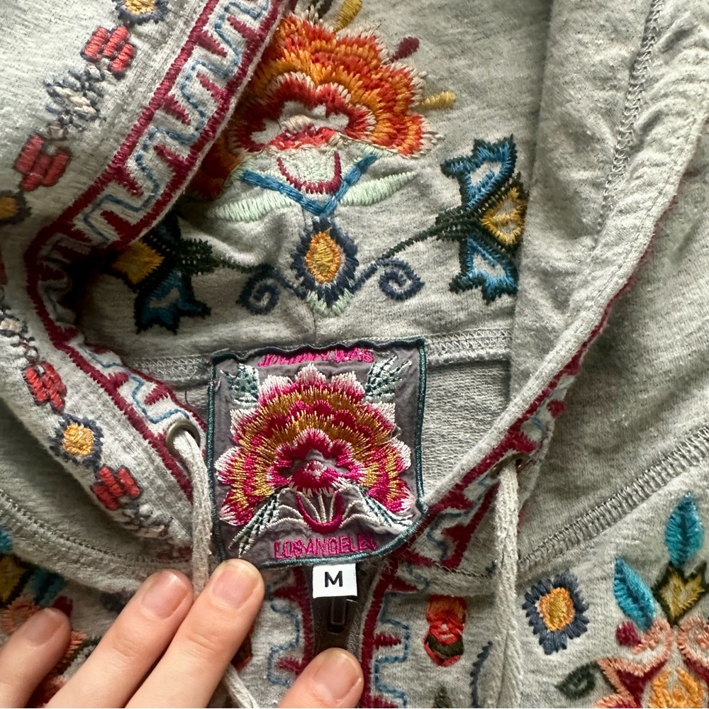 Embroidered Gray Women's Jacket - Picture 4 of 5